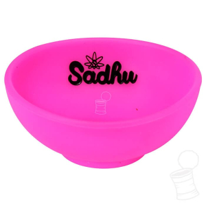 MINI CUIA DE SILICONE SADHU COM LOGO NEON PINK