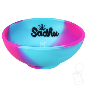 MINI CUIA DE SILICONE SADHU COM LOGO AZUL E PINK