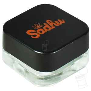 RESERVATÓRIO DE VIDRO SADHU 9 ML 3 PARTES PRETO