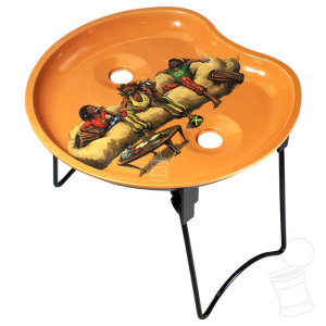 BANDEJA DE METAL AQUARELA COM CARREGADOR DE CONE – JAMAICA PARTY