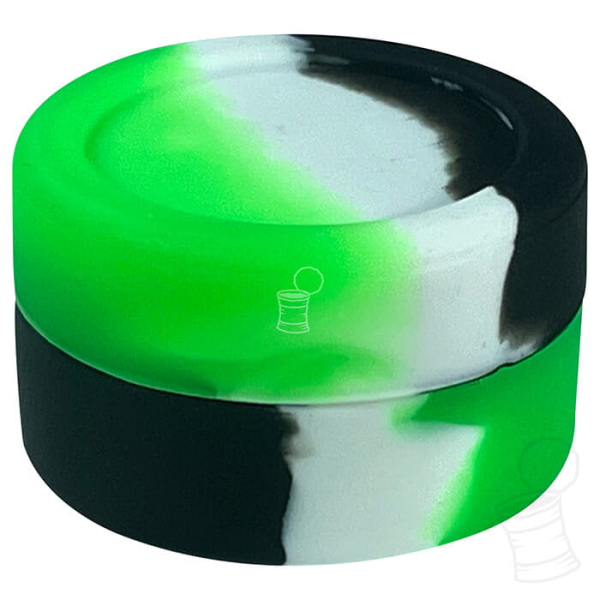 POTINHO SILICONE LA CREMA 5 ML VERDE PRETO E BRANCO